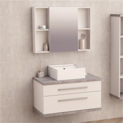ЖИЗЕЛ 80-2 - Изтънчен комплект мебели за баня от PVC